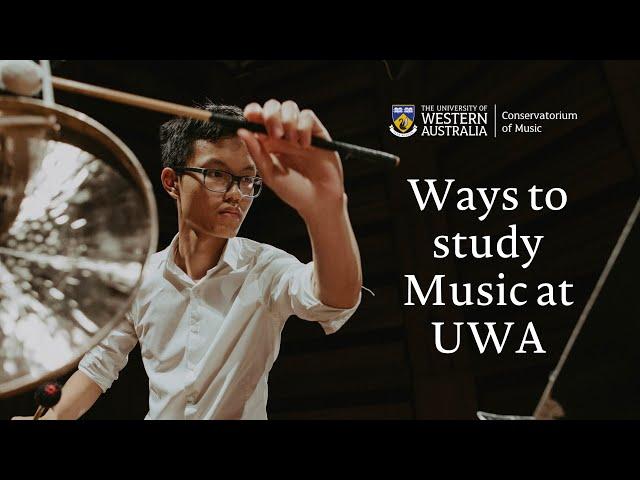 Ways to study music at UWA from 2021