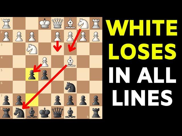 The BEST Chess Opening Against 1.e4 | TRAPPIEST Gambit for Black