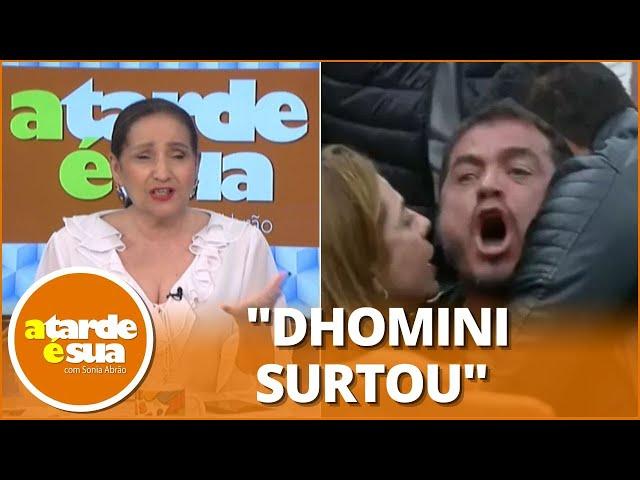 Sonia Abrão repercute confusão com Dhomini no Power Couple: "Ele ia bater nela com toda certeza"