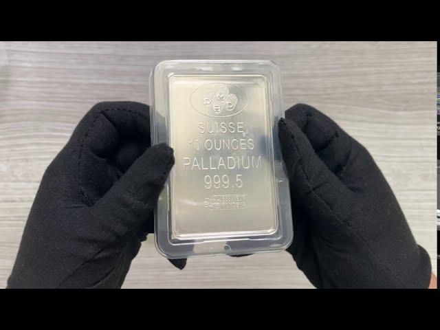 Pamp Suisse 10 oz Palladium Bars | Bullion Exchanges