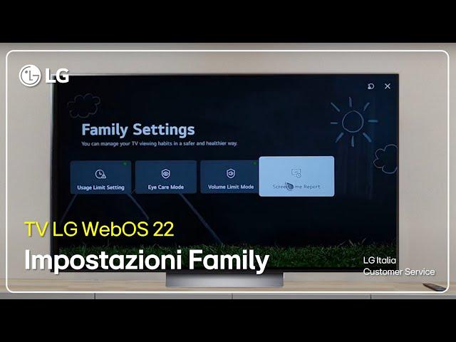 LG TV | Family Settings Smart TV  - WebOS 22