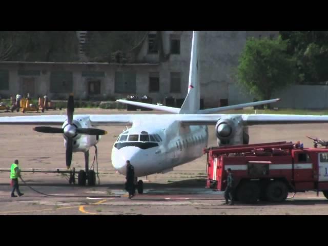 Antonov 24 Engines Start up in Hot weather