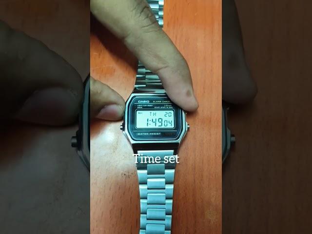 Casio Vintage Watch How To Set Timel #trending #vintage