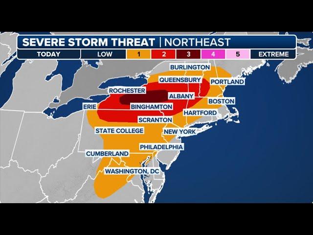 Remnants of Beryl Bring Rare Tornado Threat To Northeast