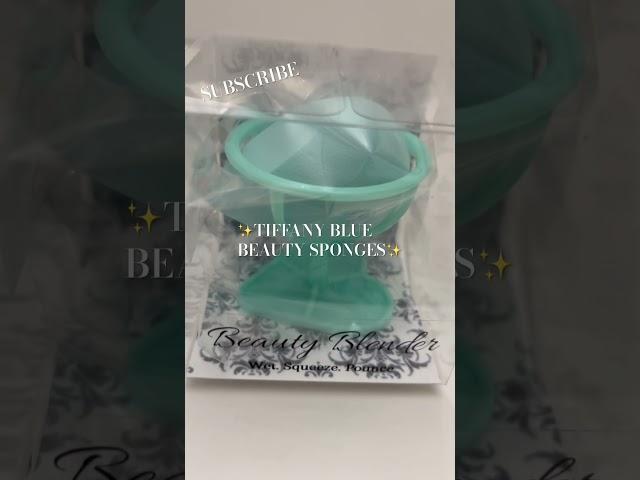 NEW! SO PRETTY TIFFANY BLUE BEAUTY BLENDERS AVAILABLE OCTOBER 5, 2024#beauty #spongesqueeze