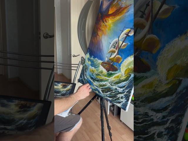 Морской бриз. Акрил. 80х100 см