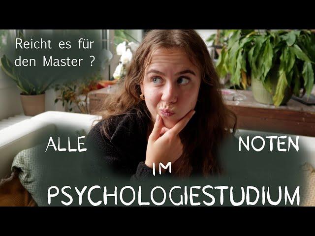 Psychologiestudium - alle meine Noten | Würde ich es nochmal studieren? | Julie