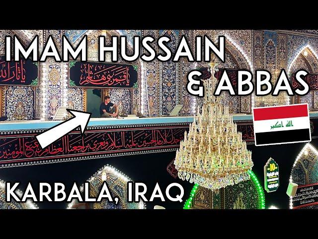 The BEST View of Imam Hussain Shrine in KARBALA, IRAQ (+ Al-Abbas) Iraq Travel Vlog كربلاء