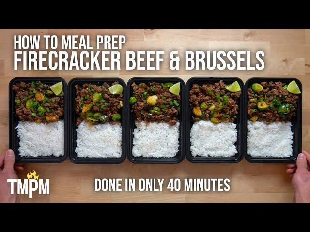 One of My Favorite Meal Prep Recipes I Have Ever Made | Firecracker Beef & Brussels