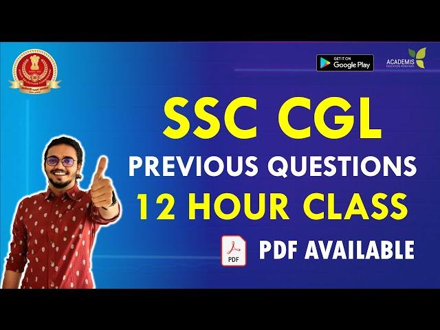 SSC CGL - Previous Year Paper Questions