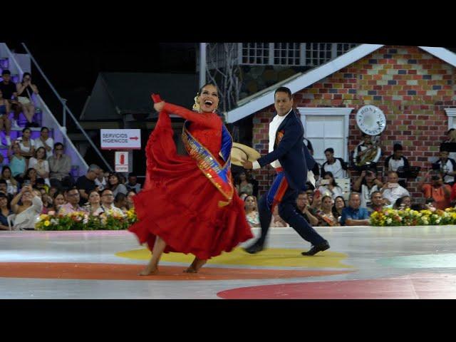 Gisela Gonzales y Boris Saavedra. Campeones Mundiales. Festival Marinera Mall del Sur 2023