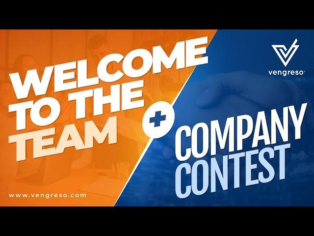 Vengreso Company Culture - Welcome to the Team and Contest!