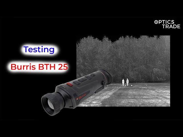 Burris BTH 25 Thermal Hand Held Sight Testing | Optics Trade See Through