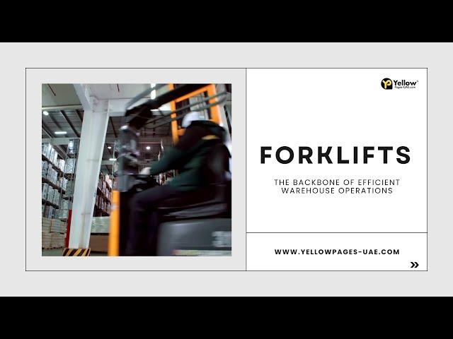 UAE Forklift Suppliers on Yellow Pages UAE - Electric & Used Forklifts for Sale