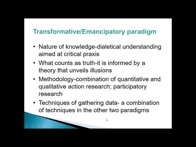 M&D WS - Philosophical & foundational Assumptions: Ontology, Epistemology & Axiology - Prof Magano