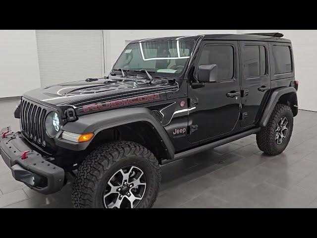 2022 JEEP WRANGLER UNLIMITED RUBICON STICK SHIFT IN BLACK CLEARCOAT 4K WALKAROUND 14719Z