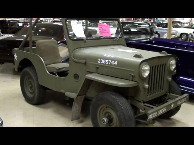 Vintage Willys Jeep CJ3B Military Vehicle