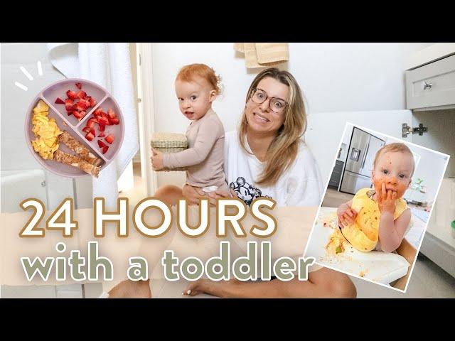 24 HOURS with a 1 YEAR OLD…The real life of a parent (daily schedule, meals + playtime)