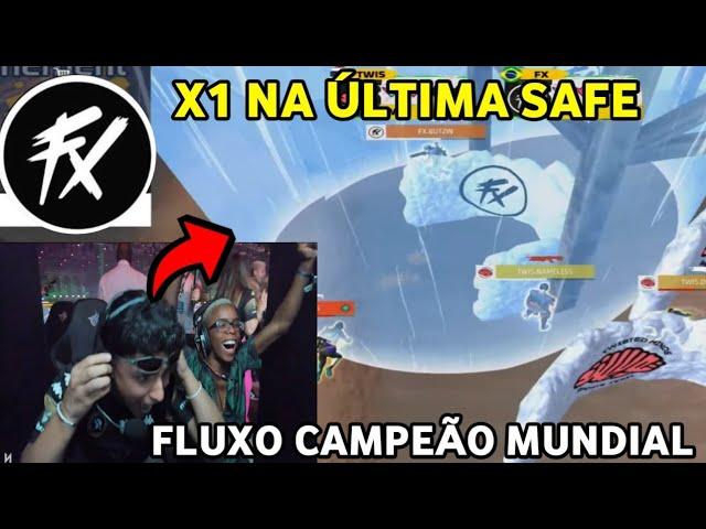 REAÇÃO DO NOBRU COM A FLUXO SENDO CAMPEÃO DO MUNDIAL DE FREE FIRE