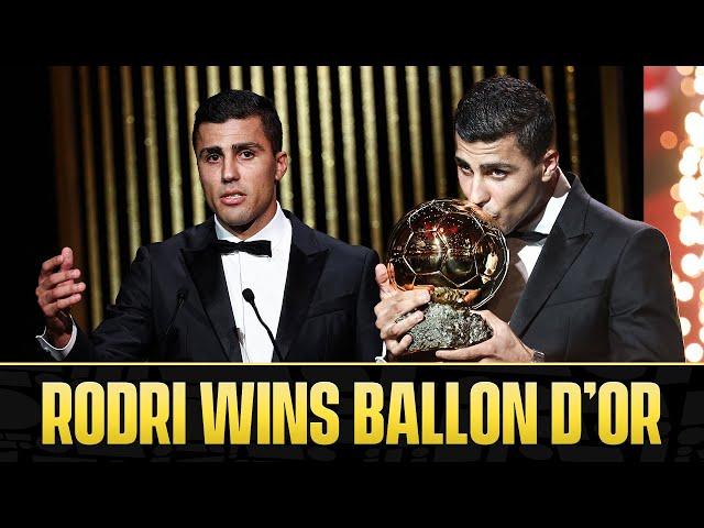 Rodri becomes first Man City player to win the Ballon d'Or  | CBS Sports Golazo