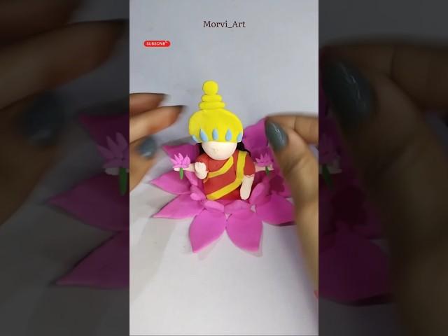 DIY clay maa Laxmi idol #shorts