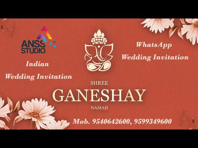 Traditional WhatsApp Wedding Invitation by #AnssStudio in #AfterEffects Projects 9540642600