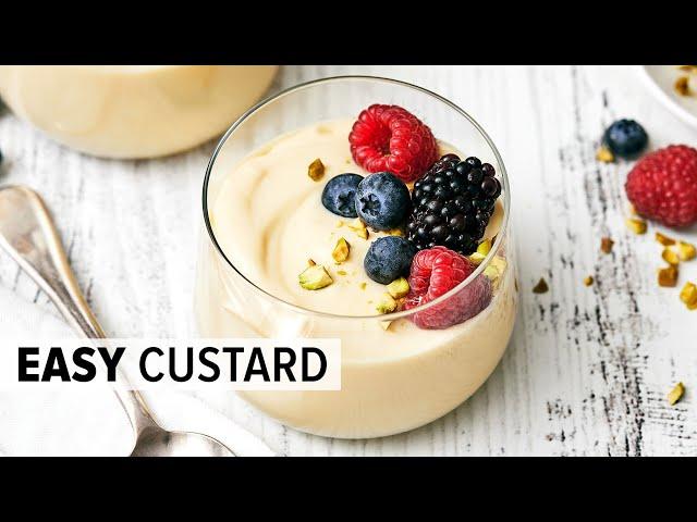 Homemade CUSTARD RECIPE - Super Easy To Make!