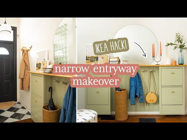 Modern Farmhouse Style Entryway Makeover With *Tons* Of Storage