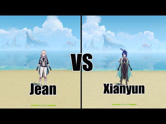 THE BEST Healer - Xianyun VS Jean  - Genshin impact