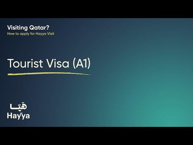 How to Apply for Tourist Visa (A1 )– Hayya