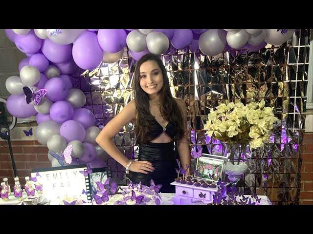 MINHA FESTA DE ANIVERSÁRIO DE BORBOLETA ROXO E PRATA