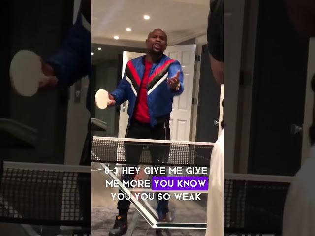 PingPod: ￼Floyd Mayweather plays ping pong