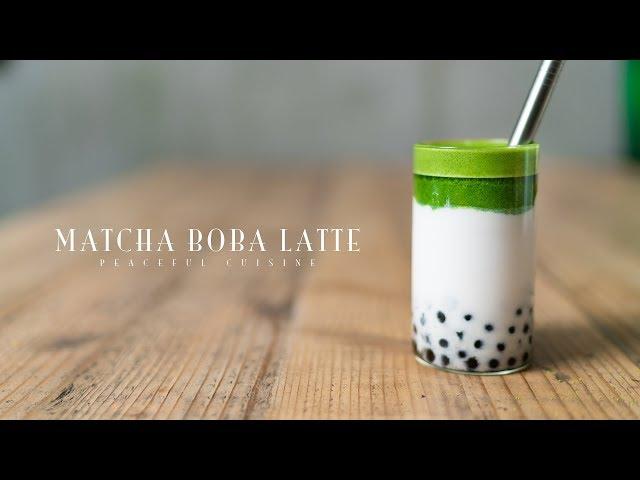 Matcha Boba Latte  タピオカ抹茶ラテの作り方