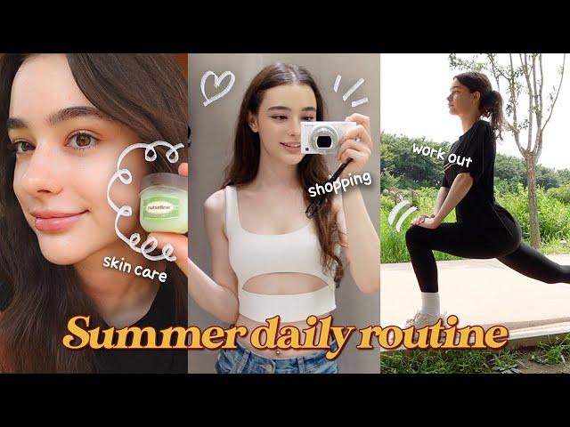 vlog  Summer daily routine️ | How to make healthy and moist skin in hot summer