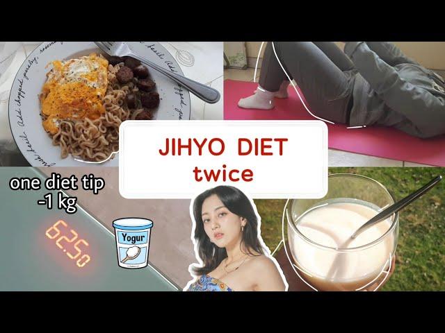 tried TWICE JIHYO DIET & WORKOUT 3 days (-1kg) 트와이스 지효 다이어트 || one diet tip for upcoming schedules