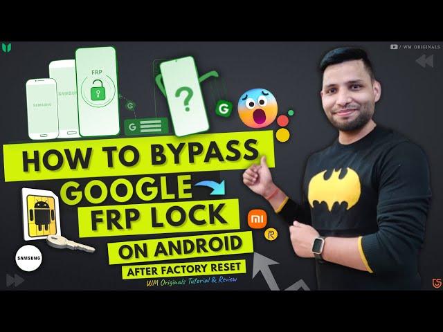 How To Bypass Google FRP Lock On Any Android Phone after factory reset (2023) Samsung FRP Bypass