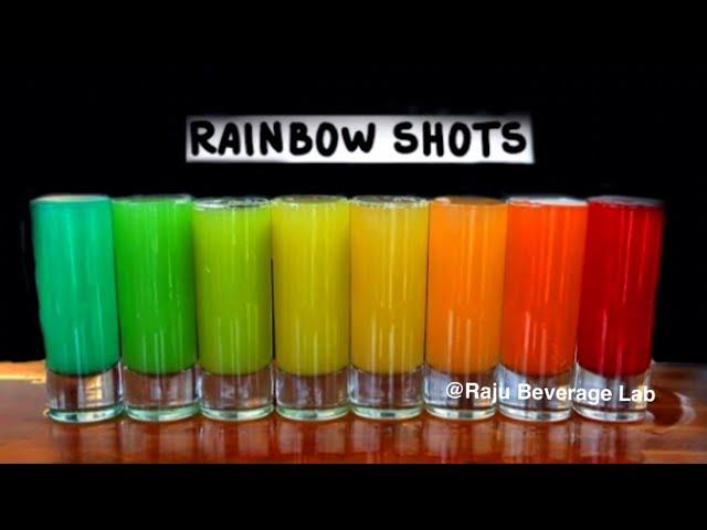 How to make Rainbow Shots | raju beverage lab