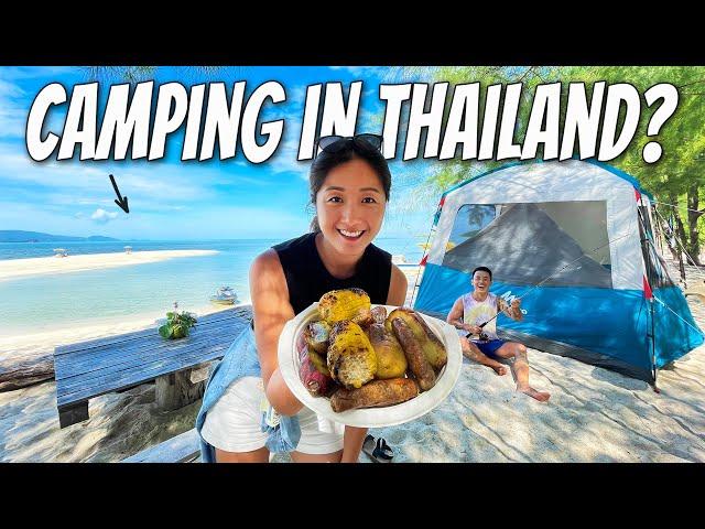 INCREDIBLE Camping on Koh Rap in Thailand  (Found paradise near Koh Samui)