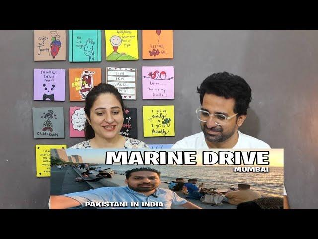 Pakistani Reacts to Marine Drive Mumbai Walk | Pakistani in India | #indianfood