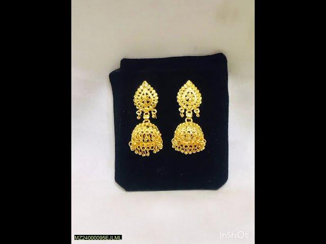 Alloy Gold plated earrings for women and decent style tops for girls and different prices available