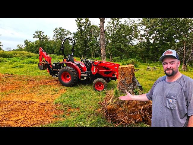 25HP TYM 2515H Stump Removal | BH150 Backhoe