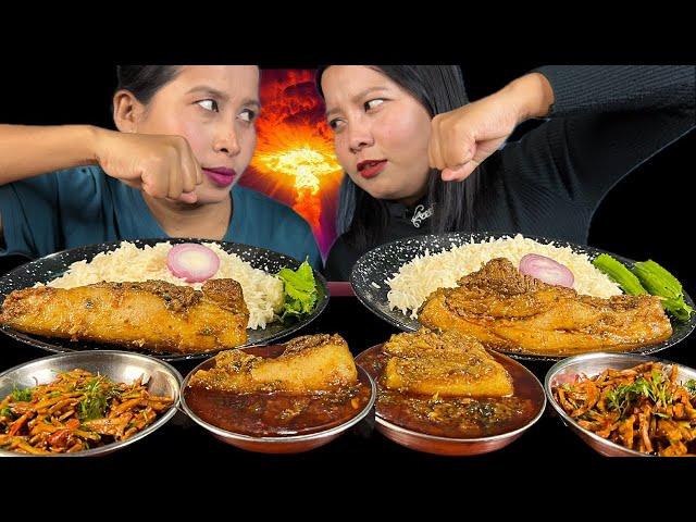 LAST CHALLENGE + REAL CHALLENGE || 1KG PORK EATING CHALLENGE WITH RICE ️️️