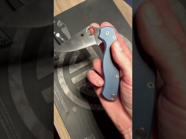 Spyderco paramilitary 2 CRUWEAR blade. AWT #spydercoknives #foldingknife #paramilitary #spyderco