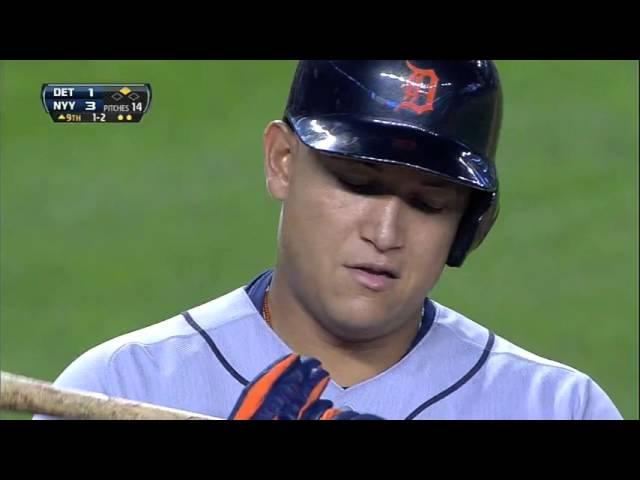 DET@NYY: Miggy wins clash of the titans vs. Rivera