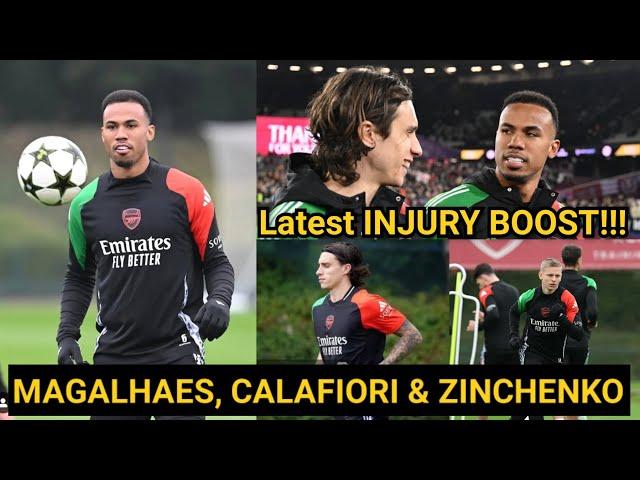 BREAKING️Riccardo Calafiori,Magalhaes & Zinchenko SPOTTED At Arsenal Training Today!! Arsenal News