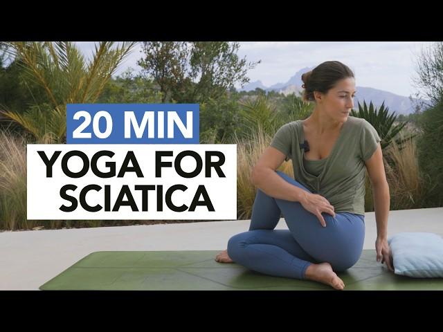 20 Min Yoga For Sciatica | Gentle Yoga Routine For Pain Relief