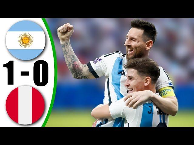 Argentina vs Peru 1-0 - All Goals & Highlights - 2024