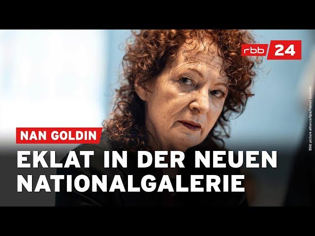 Neue Nationalgalerie: Nan Goldin kritisiert Deutschland in Rede über Gaza-Krieg