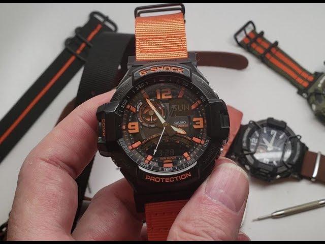 How to change strap band on Casio GShock GA1000 & Gravity Master with JaysAndKays adapters