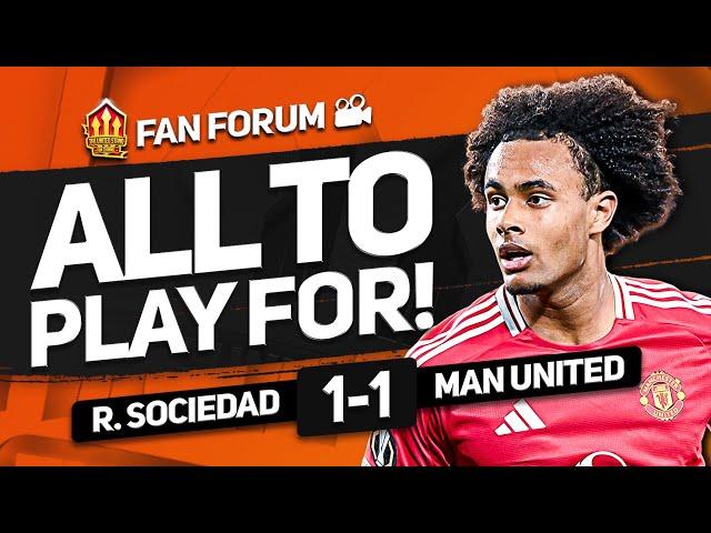 UNITED TOOTHLESS! Real Sociedad 1-1 Man United | LVE Fan's Forum